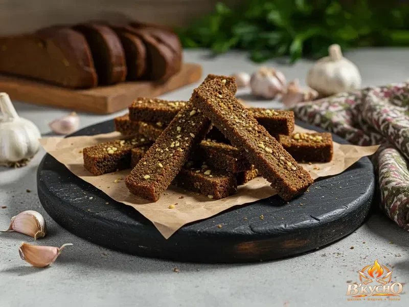 Гренки чесночные